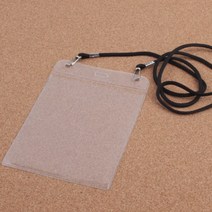 그룹단체여행 목걸이이름표 국내 해외여행 산악회모임참가자 리더 인솔자 명찰 줄포함, 7.스퀘어 검정