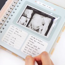 접착식 초음파 앨범 다이어리(초기임산부 선물), 체크