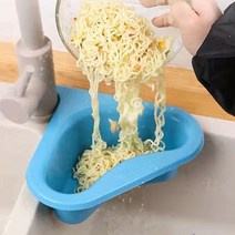 수전 자취 음식물 쓰레기 쓰레기통 짬통 거름망 거치대 잔반 통 처리 음쓰통 매직 홀더 아파트 거름통 싱크대 걸이 휴지통 음식 걸이형 수거 용기 가정용 비닐 봉지 주방 4컬러, 옐로우
