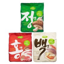 [풀무원] 자연은 맛있다 홍면 정면 백면 각4입 총12개, 1세트