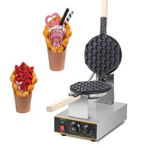 홍콩 에그와플 메이커 상업 전기 110V 220V 계란 거품 와플 기계 eggettes 철 케이크 오븐, Normal bubble waffle+110V+EU