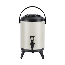 대용량 온수통 단열 밀크티 육수통 보온 10리터 국통, New 12L 무광택 블랙 밀봉 단열