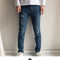 남자 데미지진 일자핏 중청바지 20대 30대 청바지/30대남자청바지/20대남자청바지/남자슬림핏청바지/슬림스트레이트/대학생청바지/슬림핏청바지/남자청바지코디/남자데님바지/봄청바지