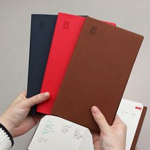 데일리 일정 관리 가벼운 위클리 플래너 프리노트 대학 만들기 회원수첩 무선 미니 회사 공책 0-0931ea, 프리노트_브라운