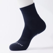 컴프로 남자 남성 스포츠 중목 쿠션 이중바닥 링글 기능성 양말, 검정-검정