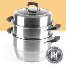 스키친플라워 4단텐 찜기 30CM 찜솥 찜냄비 인덕션 냄비, 스텐 찜기 30CM 1개