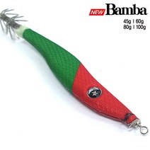 쯔리겐 밤바(Bamba)이카메탈 에기 한치슷테 45g~80g, 80g-제브라옐로우