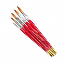 바바라 수채화붓 30R 5본조 (합성모).BABARA, 없음