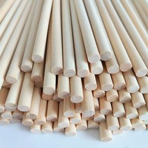 모형재료 원형 나무막대기 아이스크림 스틱 핸드메이드 건축물 DIY 작은 집 원목 자작나무처럼 작다 나무봉 4809097820, 통나무 150 *8밀리미터 120 즈