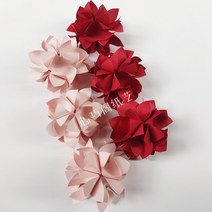 페이퍼플라워 이벤트소품 웨딩 완제품 종이 세트 쇼윈도 장식 대형 신혼집 소파 배경 벽 입, 09 스몰플라워*6