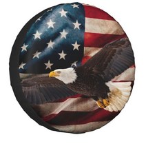 콜라주 미국 국기 스페어 휠 타이어 커버 그랜드 체로키 지프 RV SUV 캠핑카 차량 액세서리 14 인치, 04 4_03 16 inch