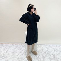 봄신상 여성 후드 긴팔 원피스