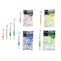 프로페셔날 대나무 골프티 세트 (대용량 패키지), 53mm 화이트레드 120개