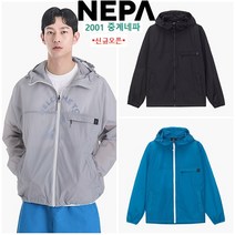 네파 [2001아울렛 중계점] 베이직한 디자인으로 운동복으로도 일상복으로도 안성 맞춤인 남자 얇은 바람막이 자켓