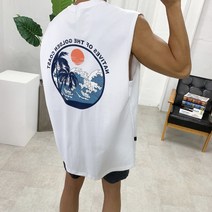 2합 코스트 라운드 민소매 티셔츠