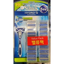 쉬크 하이드로5 기획세트 밸류팩(면도기1+면도날17입), 면도날 17입+면도기 1개, 2세트