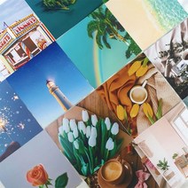 인테리어 정방형 감성엽서, 캔들, 옵션선택