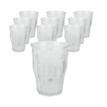 MIR 10각컵 180ml 75NT, 투명, 10개입
