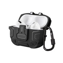 NILLKIN 에어팟 프로 Airpods Pro 2 케이스 무선 이어폰 TPU PC 안티 가을 스위치 커버 2nd 세대 키 체인, 01 Black