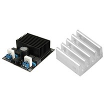 100W   100W 앰프 TDA7498 클래스 D 앰프 서브 우퍼는 50PCS 9x9x5mm 미니 알루미늄 히트 싱크와 보드 모듈을 조립, 하나, 블랙 & 실버