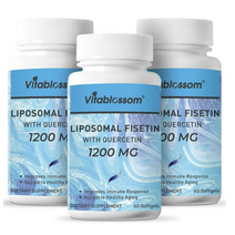 리포조말 피세틴 Fisetin 1000mg 퀘르세틴 200mg 60소프트젤 3개, 1