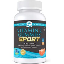 노르딕내추럴스 비타민C 250mg 구미 젤리 스포츠 탠저린 120정 Nordic Naturals Vitamin C Gummies Sport, 2개