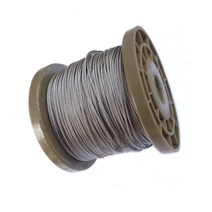 석재 부속 와이어 50 미터 0.5/0.6/0.8/1/1.2/1.5mm 2mm 연선 베어 로프 리프팅 케이블 라인 방수 7*7 구조, diameter 1.2mm