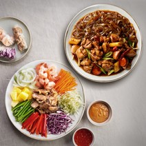 애슐리 쉬림프 불고기 월남쌈+당면 듬뿍 매콤 안동찜닭 (총 4인분)