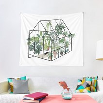 미니 비닐하우스 식물 태피스트리 포함 온실 침실 데코레이션 카펫 월 하우스 데코, 03 150x130cm(60x50in)