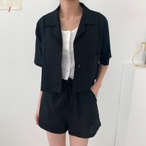 겟잇미 온크 원버튼 싱글 카라 린넨 자켓 .겟잇미