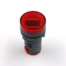22MM AD16 AD16-22DSV 유형 AC 60-500V 미니 전압 측정기 LED 디지털 디스플레이 전압계 표시 등/파일럿 램프 110V 220V, 빨간