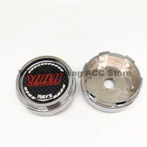 자동차휠캡 휠캡링 커버 센터 허브 66mm 4 개 광선용 VOLK CE28 TE37 RE30 TTA ZE40 블랙 크롬 엠블럼 액세서리, K