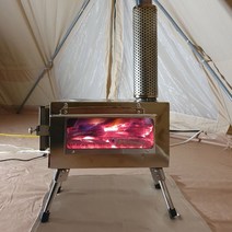 감성캠핑 화목난로 휴대용 스토브 실버 화목보일러 화목난로설치 단독주택주방 공장용화목난로 전원주택난로