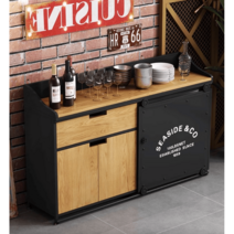 카페 반납대 셀프바 인더스트리얼 음료 수거함, 레드 가로100x세로40x높이90