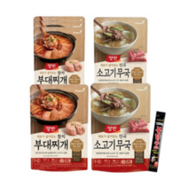 동원 양반 통참치부대찌개 460g 4팩 + 소고기무국 460g 2팩 +불닭소스스틱16g 1개, 6세트