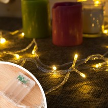 플라워트리 LED 크리스마스전구 트리조명 장식전구 앵두 줄조명 지네전구 2, 15.[빔라이트] LED 100P 건전지용 전구