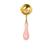 3D 양각 왁스 스탬프 헤드 빈티지 공예 씰링 카드 DIY 결혼식 초대장 선물 포장 스크랩북, 01 pink spoon