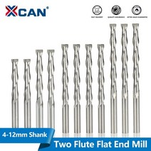 XCAN-플랫 엔드 밀 6mm 생크 2 플루트 나선형 밀링 커터 CNC 라우터 비트 목재 조각 비트 카바이드 엔드, 03 6x22x45
