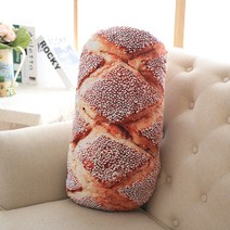 칠나무 모조빵 쿠션 탈부착 세탁 가능한 사무실 쿠션 허리베개, 80cm, 참깨빵