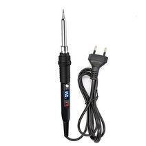 인두기 불도장 납땜 JCD-908S 80W 납땜 인두 908U 업데이트 조정 가능한 다기능 버튼 온도 스테이션, 04 QH908S-B-_01 80w_02 EU