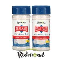 REDMOND 레드몬드 리얼솔트 고대 무정제 미네랄 바다 소금 할랄 광산 채취 테이블 요리 겸용 284g, 2병