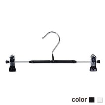 제이지몰-코팅옷걸이 상의 하의(블랙 화이트)-여성용 아동용 논슬립옷걸이 바지걸이 집게걸이- 10개 판매가 옷걸이, 1개, 코팅하의 아동용(블랙) 10개