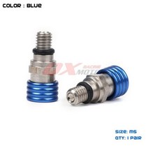 모터크로스 M5 * 08cm 포크 에어 블리더 릴리프 밸브 YZ YZF YZ85 YZ125 YZ250 YZ250F YZ450F WR250F WR450F 더트 바이크 오토바이, Blue