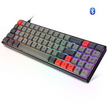 게이밍 키보드 sk71 mini 휴대용 60 기계식 무선 블루투스 gateron mx rgb 백라이트 게임 gk71 sk71 for desktop, sk71s, 게이트론 옐로우