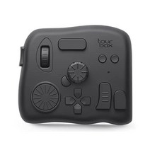 TOUR BOX TourBox Elite Bluetooth 비디오 편집 컨트롤러 사진 편집기 바로 가기 키보드 햅틱 터치 PC 2대 연결 Photoshop Lightroom Pre, Black (Device)