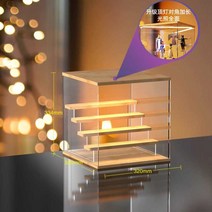 LED 조명 아크릴 피규어 장식장 진열대 진열장 케이스 보관함 LED 2단, B