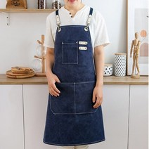 5색 1개 컨버스앞치마 공방 작업용 캠핑용앞치마 꽃꽂이앞치마 화가앞치마 미대앞치마, 패브릭앞치마네이비