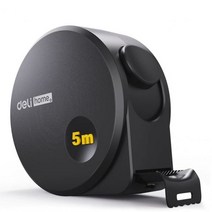 마이크로미터 Deli 메이저줄자 스틸 테이프 측정 5mX19mm, 검은색