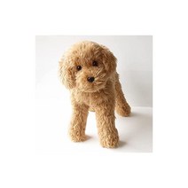 일본 정품 니니안도키노 강아지 장난감 푸들 살구 레드 봉제 인형 33cm, 장난감 푸들cm