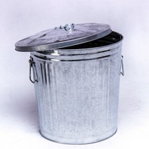 레트로 양철 인테리어 대형 깡통 쓰레기통 화분 화단, 75L(직45X60), 1개